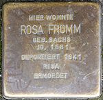 Stolperstein für Rosa Fromm (Theresienstraße 4)