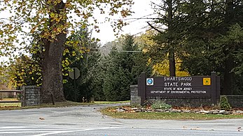 The entry gate on County Road 619