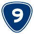 Provincial Highway 9 shield}}