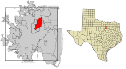 Location of North Richland Hills in ٹیرینٹ کاؤنٹی، ٹیکساس, ٹیکساس