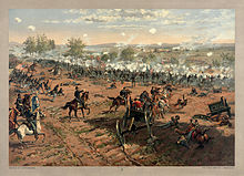 Battle of Gettysburg - Restoration by Adam Cuerden 0.5 Thure de Thulstrup - L. Prang and Co. - Battle of Gettysburg - Restoration by Adam Cuerden 0.5.jpg