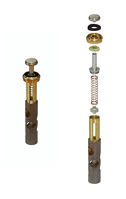 Trumpet piston valve