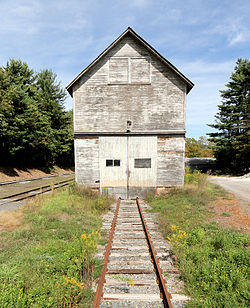 Ulster and Delaware Railroad Depot and Mill Complex, Depot St. Roxbury.jpg
