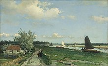 The Shipping Canal at Rijswijk by Jan Hendrik Weissenbruch. Weissenbruch Jan Hendrik The Shipping Canal at Rijswijk, known as 'The View at Geestbrug'.jpg