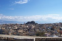 Panoramic view of Corfu (city) from the New Fortress