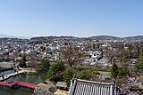 天守からの景色（北） （2018年（平成30年）3月）