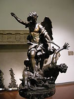 Алессандро Альґарді, Двобій Архангела Михаїла з демоном, бронза, Музей Цивіко, Болонья