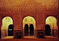夜のアルハンブラ宮殿