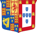 Arms of Catherine of Braganza, consort of King Charles II.