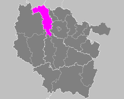 Location of Briey in Lorraine