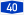 Bundesautobahn 40 number.svg