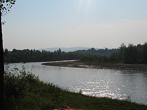 Buzeu upė netoli Unguriu kaimo