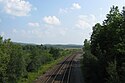 CSX Tracks looking south from MA Route 8, Hinsdale MA