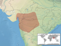 Verbreitungsgebiet der Indischen Glattnatter
