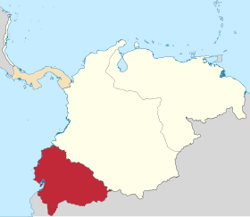 Localização de Departamento de Equador