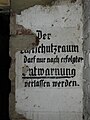 Luftschutzraum in der Elisabethhalle