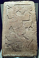 Estela maya procedente de Palenque conocida como Estela de Madrid, 600-800.