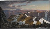 Ойген фон Герард, «Вид на північний схід від північної вершині гори Косцюшко», 1863