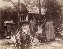 Маори ванау из Роторуа в 1880-х годах