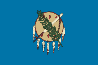 Попередній прапор Оклахоми, 2 квітня 1925 — 9 травня 1941