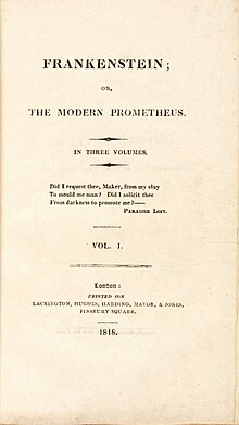 Титульный лист издания 1818 года о Франкенштейне.jpg