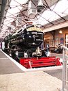Cornish Riviera Express headboard fitted to GWR 'King' Class locomotive King George V