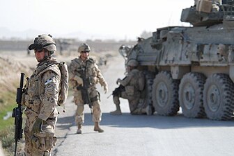 Soldater från The Canadian Grenadier Guards i Afghanistan.