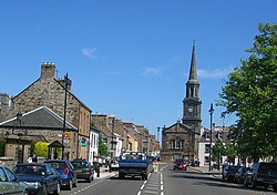 Strada di Haddington nella parte est di Lothian