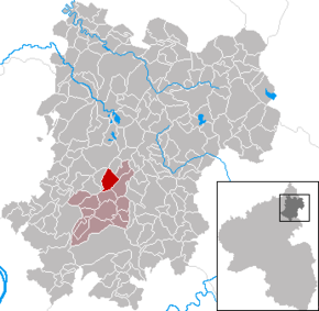 Poziția Helferskirchen pe harta districtului Westerwaldkreis