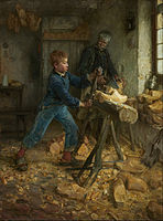 亨利・泰納（英語：Henry Ossawa Tanner）, The Young Sabot Maker, 1895年