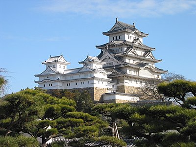 A Japanese castle.