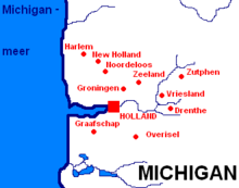 Dutch settlements in Michigan. Hollandmichigan.PNG