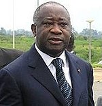 Laurent Gbagbo, Président de la Côte d'Ivoire.