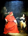 Jeanne d'Arc, malade, est interrogée dans sa prison par le cardinal de Winchester, Paul Delaroche, 1824.