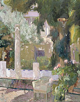 Joaquín Sorolla y Bastida - The Gardens at the Sorolla Family House - Google Art Project.jpg