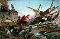 La bataille de Lépante par Juan Luna.