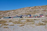 Zicht op het dorp Kangerlussuaq