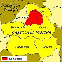 La Alcarria – Mappa