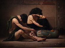 Lamentations over the Death of the First-Born of Egypt by Charles Sprague Pearce (1877) Lamentations over the Death of the First-Born of Egypt by Charles Sprague Pearce.JPG