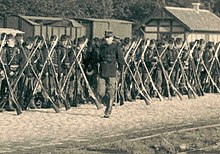 Baudouin passe en revue son régiment de carabiniers