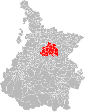 Localisation de Communauté de communes du canton de Tournay