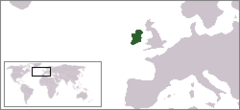 Położenie Irlandii