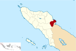 Reggenza di Aceh Tamiang – Mappa