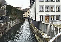 Der Mühletych neben der unteren Mühle in Aarburg