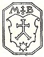 Puumerkki Saksalaisen Matthias Benningkin valimomerkki (monogrammi).