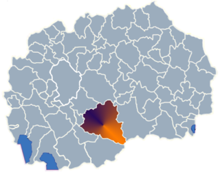 O município de Prilepo na Macedônia do Norte.
