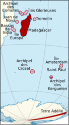 Ubicación de Madagascar