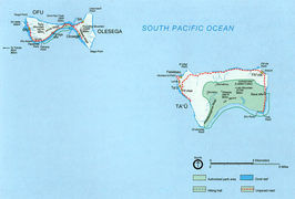 Kaart van Manu'a-eilanden