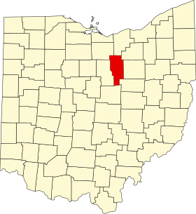 Localisation de Comté d'Ashland(Ashland County)