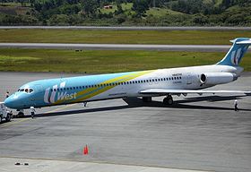L'avion impliqué (HK-4374X), ici photographié en juillet 2005, un mois avant l'accident.